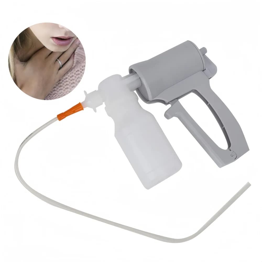 Pompe d'aspiration de crachats d'urgence domestique portable, pompe d'aspiration de expectorations avec dispositif, stérilisation, cathcirculation