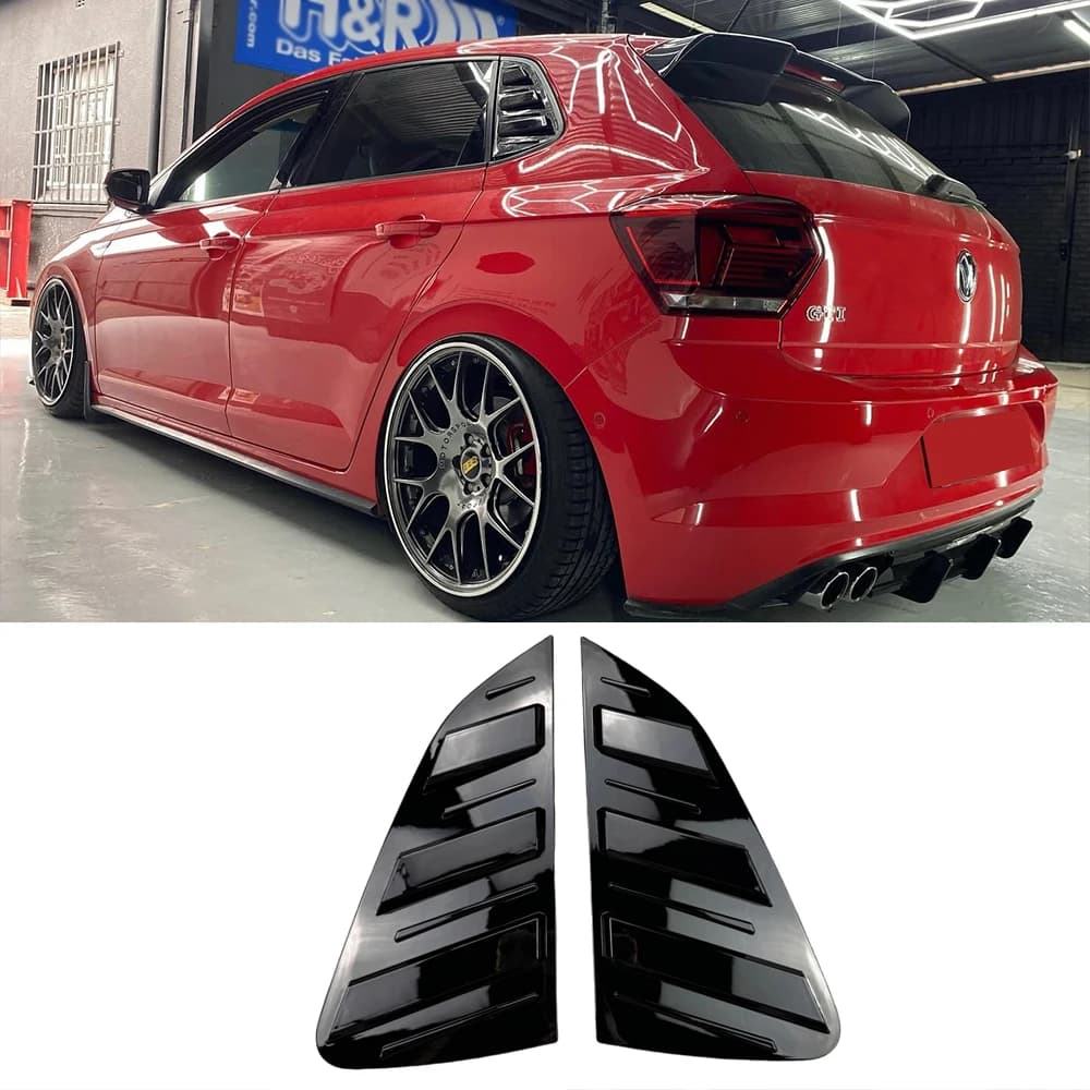 Couvercle de volet triangulaire de fenêtre latérale arrière, garniture de ventilation pour Volkswagen Polo AW MK6 GTI Rline TSI TDI TGI MPI 2017