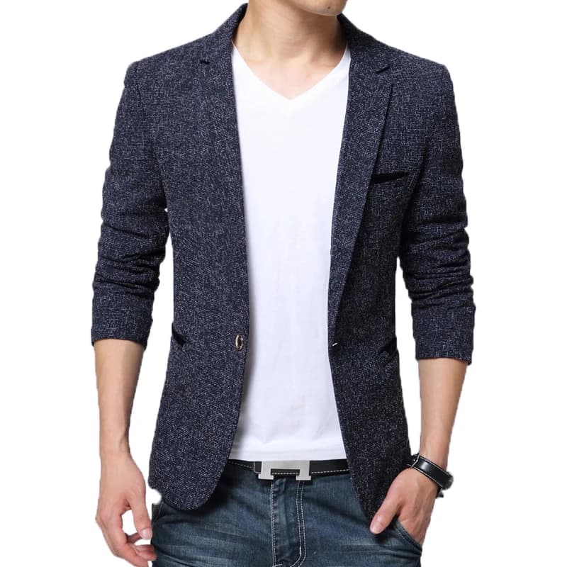 BROWON nouveauté hommes Blazer veste costume de mariage bal fête Slim Fit costume décontracté intelligent hommes veste hommes d'affaires costume