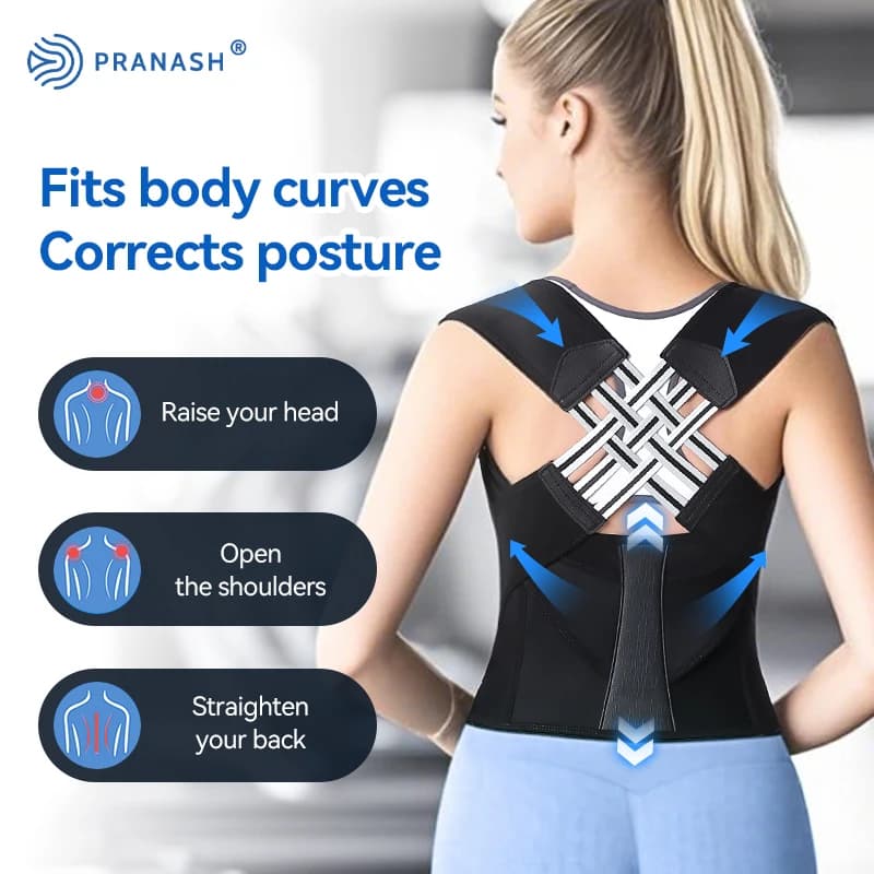 Ceinture de posture dorsale réglable pour hommes et femmes, prévention de l'avachissement de Charleroi, livraison directe, stock