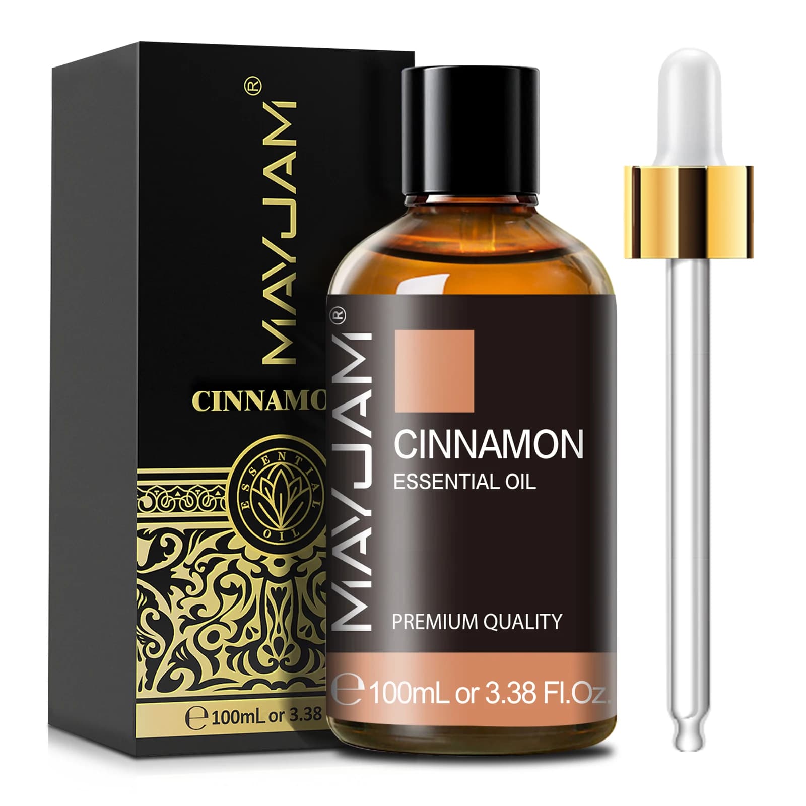 Mayjam huile essentielle de cannelle 100ml Pour humidificateur diffuseur brûleur faire parfum bougie savon artisanal
