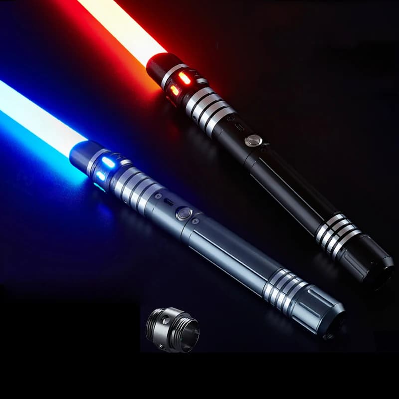 Sabre Laser en métal, jouets épée Laser RGB, 7 couleurs changeantes, polices sonores pour enfants, Force FX FOC Blaster, jouets épée Laser Jedi,