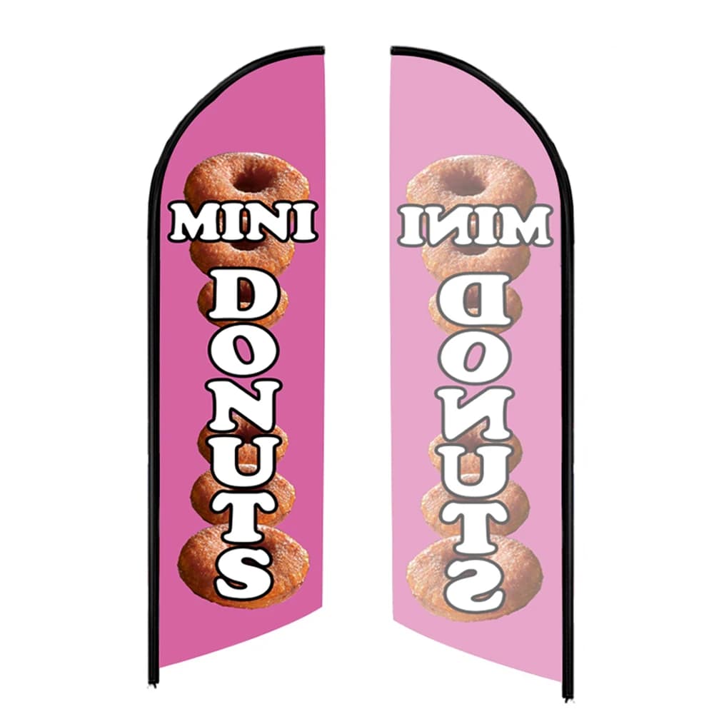 Mini matuts-Bannière de plage Swooper sans vent, Premium Feather Feel, Promotion extérieure pour la publicité commerciale, Feel Only