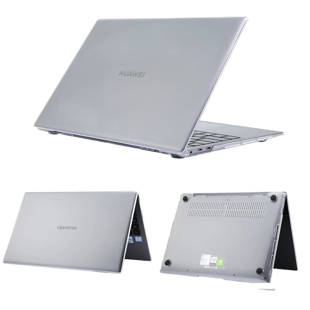 Coque de protection transparente anti-chute pour ordinateur portable, coque pour Huawei Matebook 14s 13s X Pro 2022 2021 D14 D15 16 Crystal et 256 PC