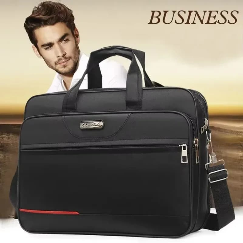 Oxford tissu sacs pour ordinateur portable hommes grande capacité porte-documents voyage d'affaires pochette à bandoulière