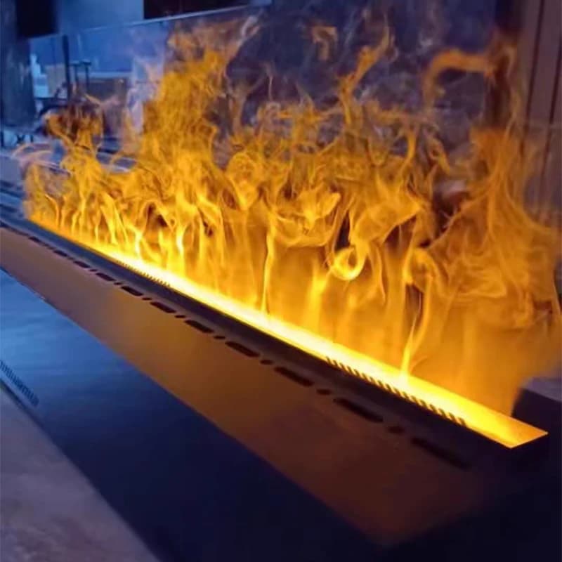 Cheminée électrique à vapeur d'eau froide personnalisée, avec humidification par flamme atomisée 3D, pour meuble TV et décoration d'intérieur