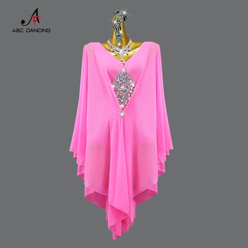 Robe de danse latine 2026, tenue de compétition professionnelle, vêtements de pratique de rumba pour la salle de bal, costume de soirée pour femme,