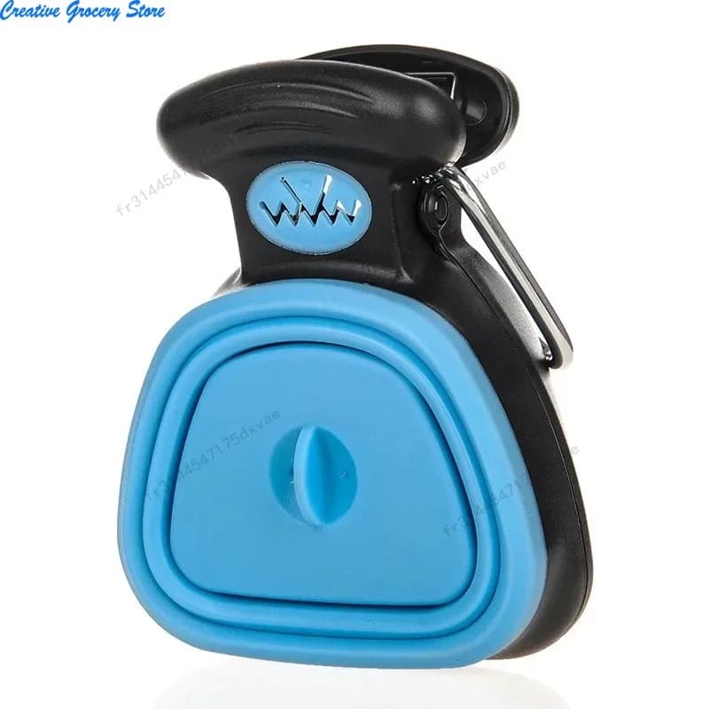 Ramasse-crottes pliable pour chien avec 1 rouleau de sacs biodégradables – Nettoyage et ramassage des excréments