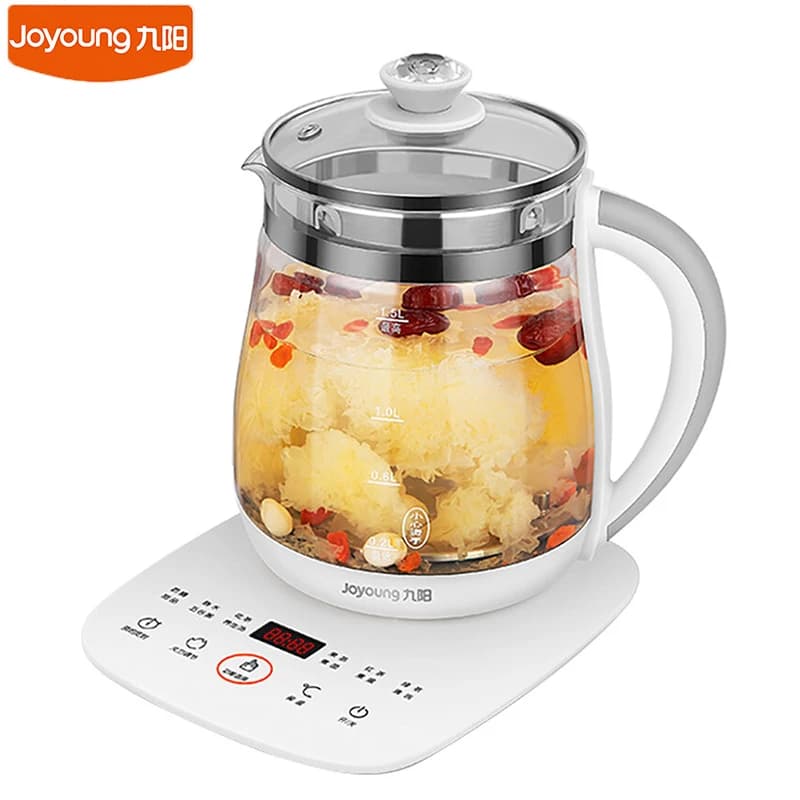 Bouilloire électrique Joyoung 1,5 L, multifonction, pour la maison, pot santé, puissance réglable, température réglable, thé, dessert, soupe,