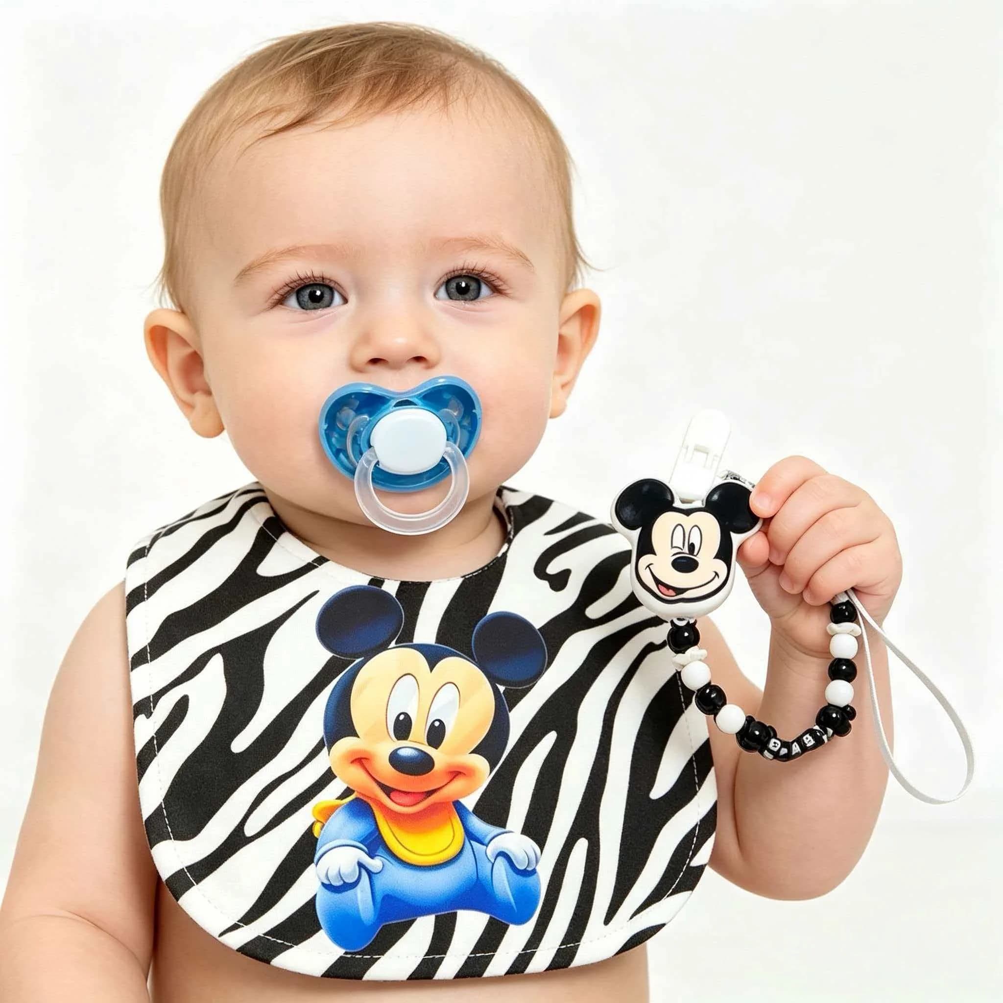 Sucette en silicone pour nourrisson, sans BPA, orthodontique, personnalisable avec motif, attache-sucette anti-chute