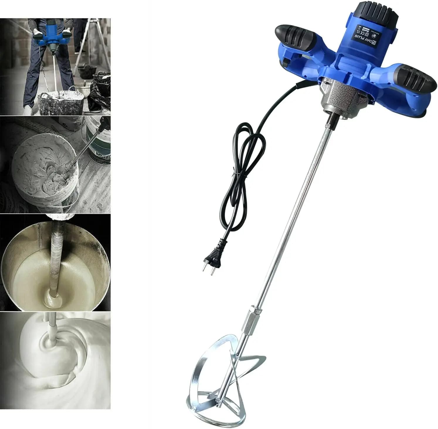 Mixeur électrique multifonction 500W 6 lames pour smoothies jus glace pilée alimentation bébé fruits légumes cuisine facile à nettoyer