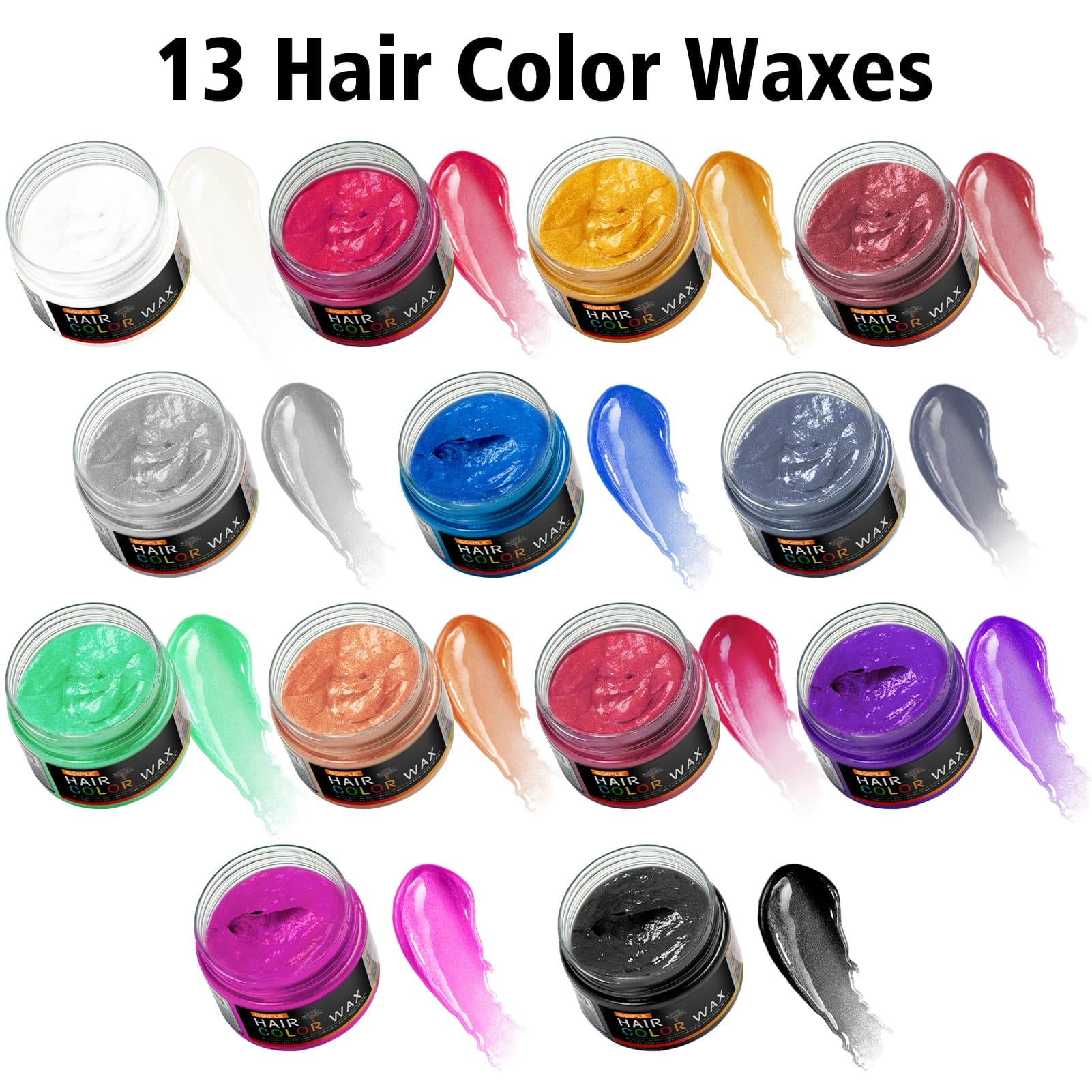 Crème colorante pour cheveux, barbe et sourcils, facile à laver, à faire soi-même pour la Saint-Valentin, couleur de cheveux en boue, produit de