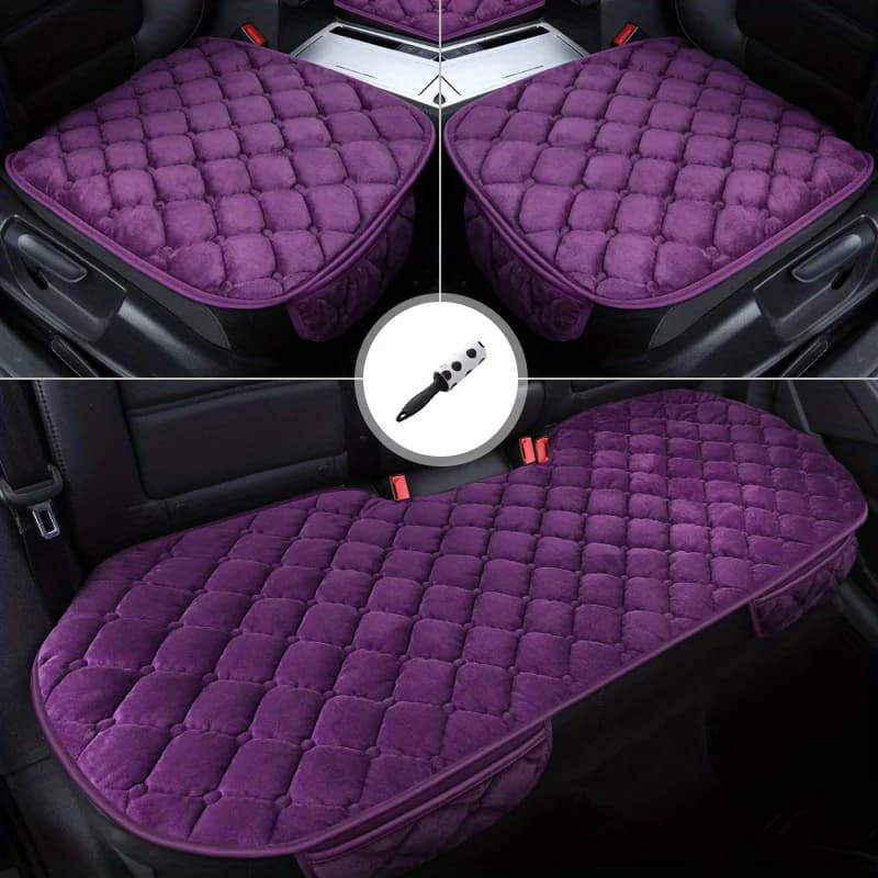 3 pièces/ensemble housses de siège de voiture pour animaux de compagnie avec épilateur pour animaux de compagnie, coussin de siège de voiture