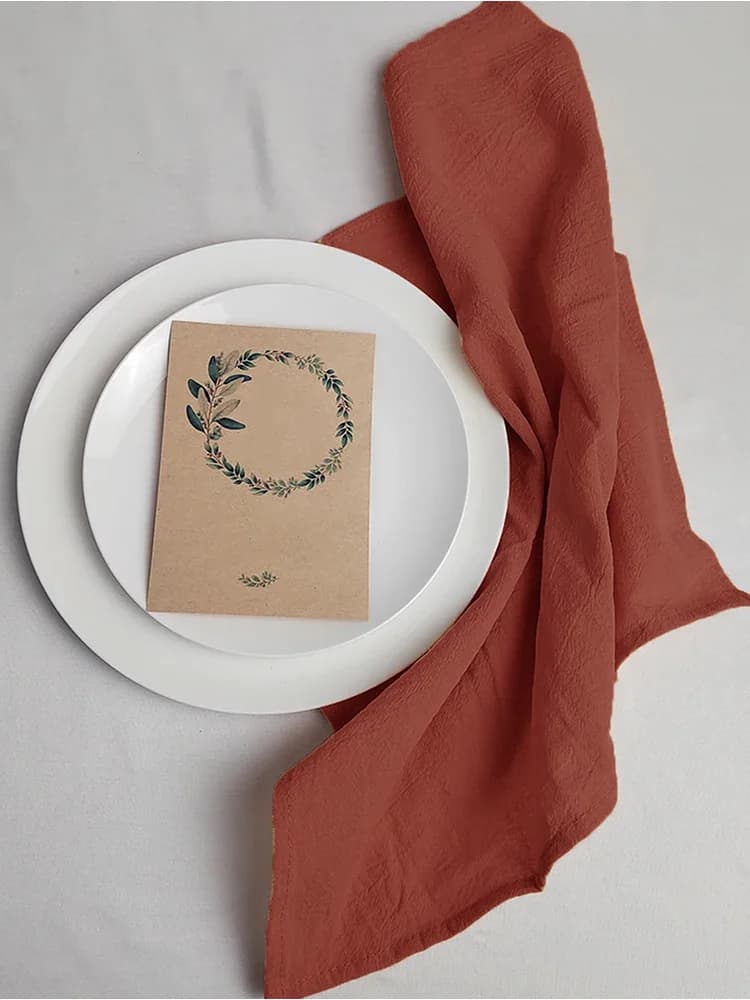 6/12 pièces absorbant respectueux de la peau Texture plissée nappe à manger serviettes lingettes bave tasses chiffons d'essuyage