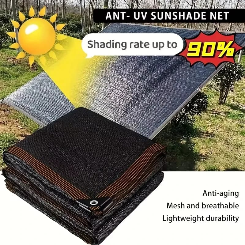 Filet pare-soleil noir 12PIN, ombrage 70~80%, pour serre, clôture en maille, écran d'intimité, abri solaire de jardin, anti-UV extérieur