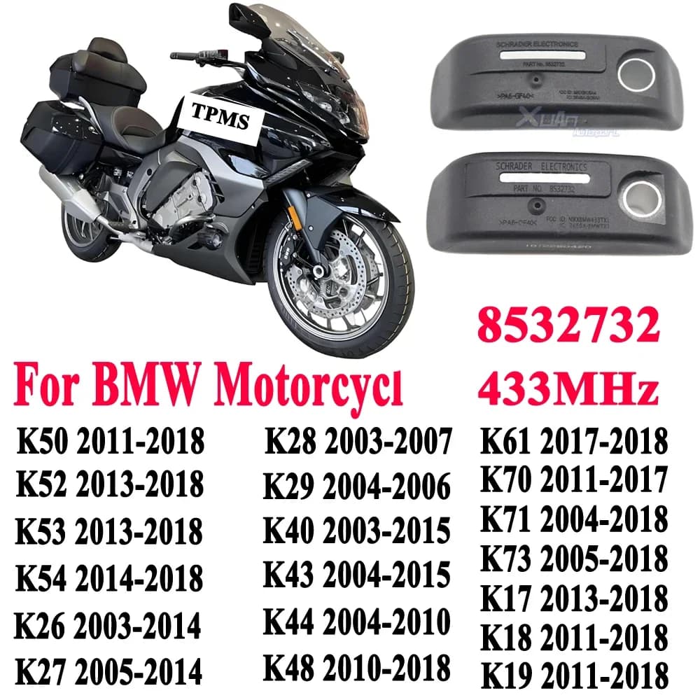 Capteur TPMS de pression des pneus de voiture, pour moto BMW K17 K73 R900 K1200 K1600 F700 F800 R1200 GS RT R RS S ST C600 C650 GT, 8532732