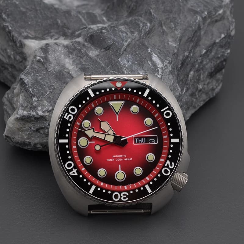 Mod 6105 6309 tortue ormeau montre de plongée tête avec NH35 NH36A acier inoxydable plongée hommes montre automatique 200m étanche Re