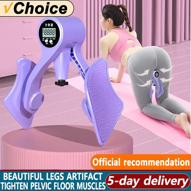 Compteur numérique entraîneur de hanche entraîneur de jambes plancher pelvien force musculaire réglable exercice de jambe intérieur cuisse