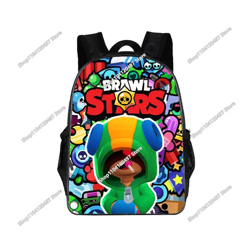 Sacs à dos imperméables pour cosplay Wilderness Game Brawl Stars, sacs à dos légers pour l'école, trousse à crayons