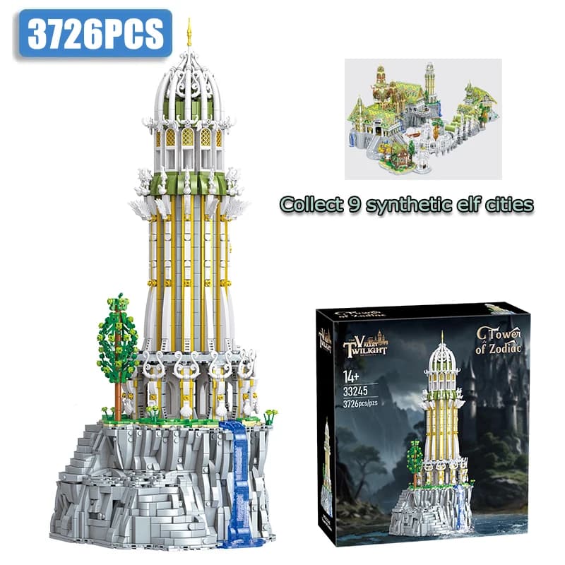 3726 pièces série de films MOC tour du zodiaque blocs de construction modulaires modèle assemblage briques à monter soi-même Puzzle jouet cadeaux