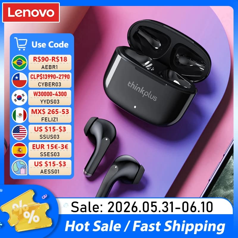 Choix Lenovo LP40 Pro TWS Bluetooth écouteurs contrôle tactile musique Sport casque réduction du bruit casque de jeu 250 mAh nouveau