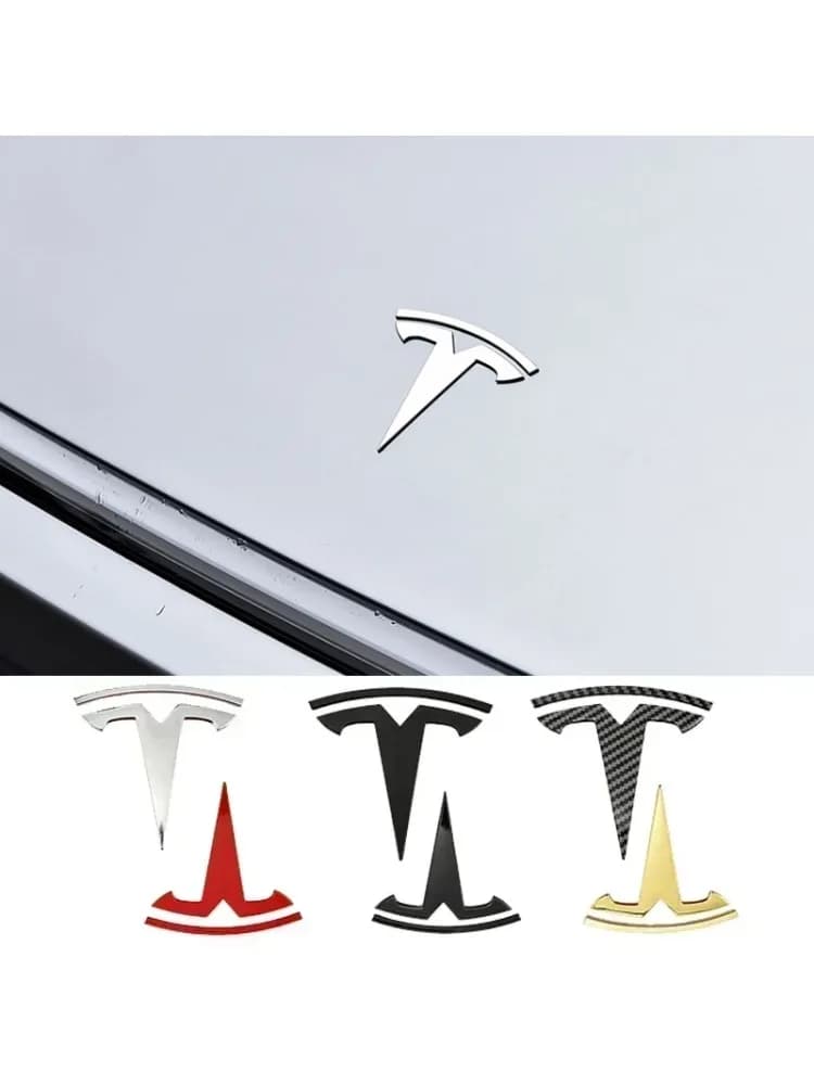 Autocollant de Logo de capot avant de voiture en alliage de Zinc, pour Tesla modèle 3 Mode Y, emblème de coffre arrière de carrosserie automobile
