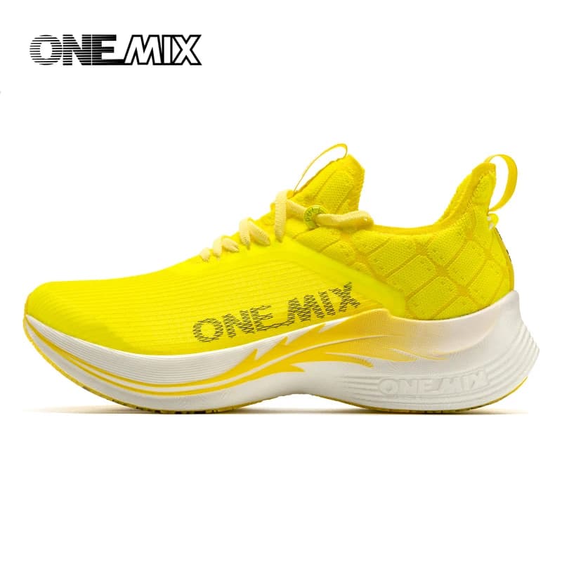 ONEMIX – chaussures de course pour Marathon, plaque de carbone, Support professionnel Stable, soulagement des chocs, baskets de Sport à rebond