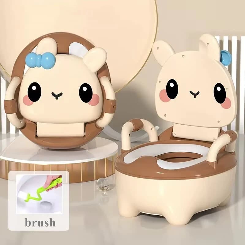 Pot pour enfants 1-6 ans mis à niveau mignon lapin bébé siège de toilette, pot bébé tabouret portable garçons et filles siège d'entraînement