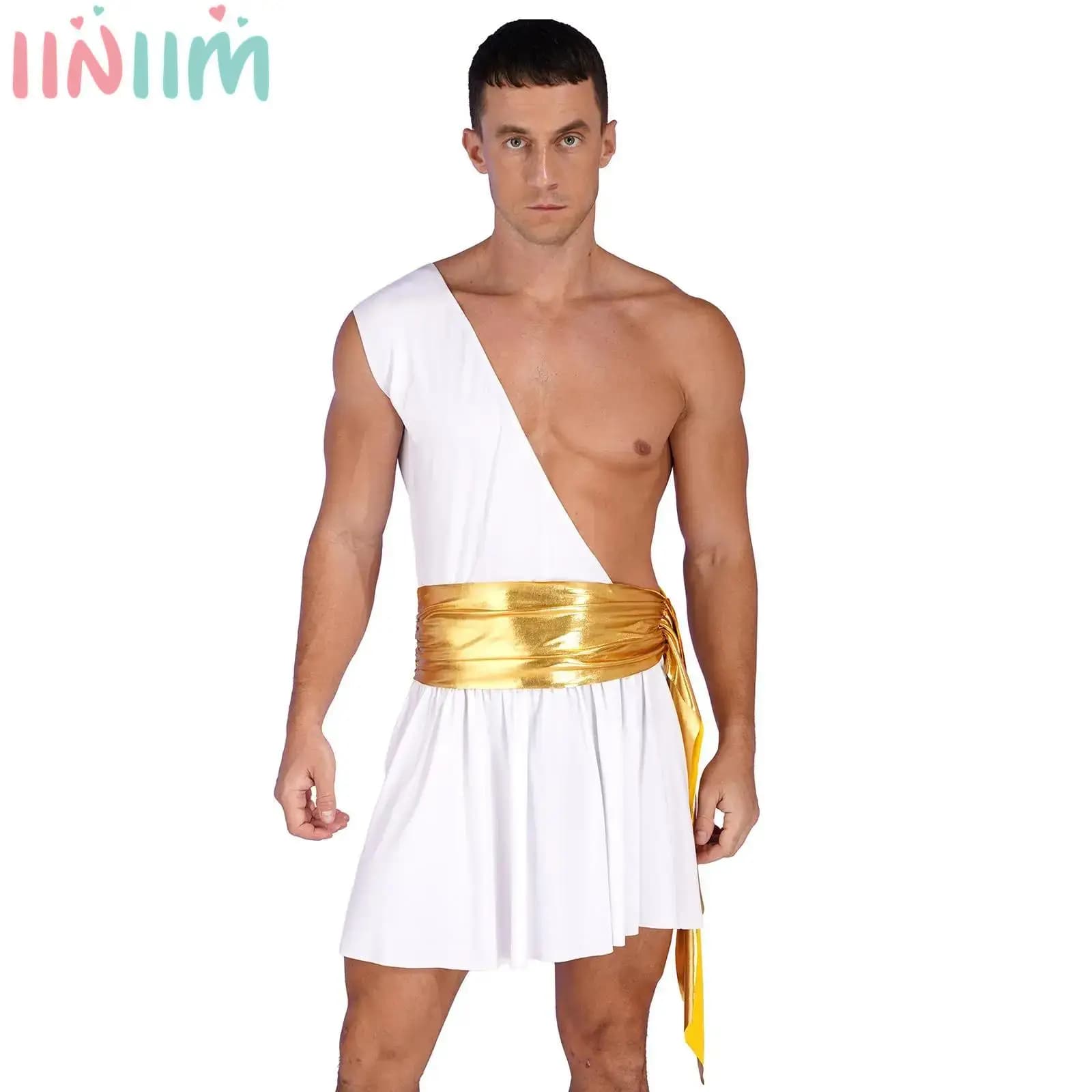 Costume de Toga romain pour hommes, Robe d'empereur de sénateur des dieux grecs anciens, uniforme de fête d'halloween, Cosplay, jeu de rôle, Robe