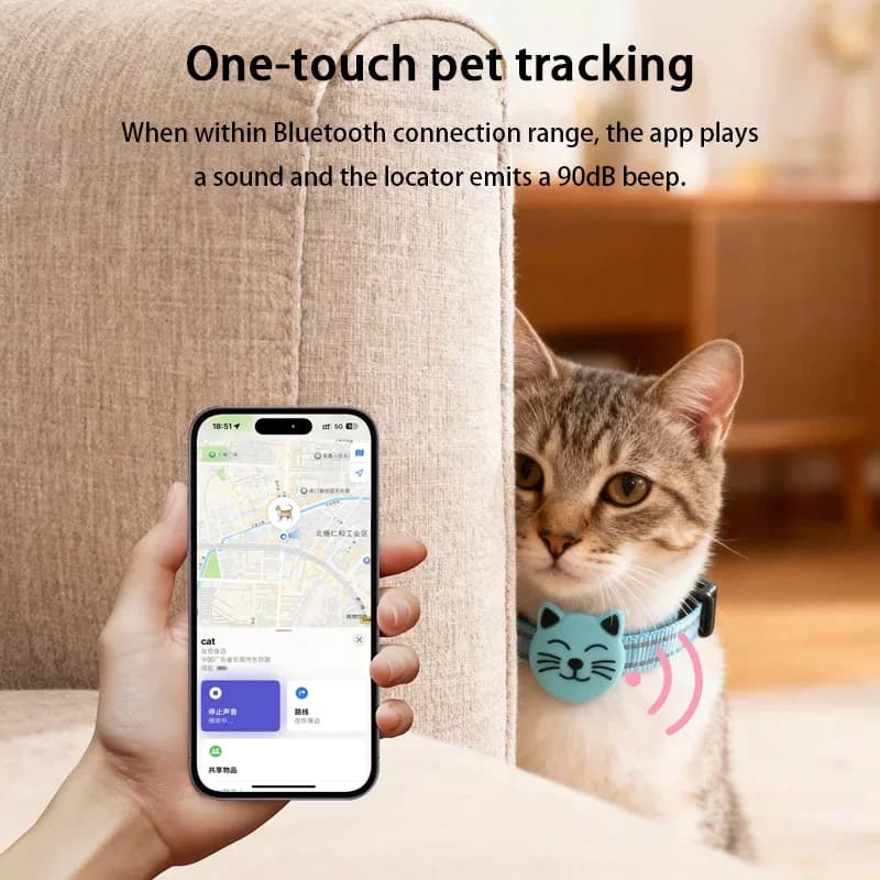 AirTag collier pour chat GPS traqueur pour animaux de compagnie collier de positionnement pour chat localisateur de chien dispositif Anti-perte pour