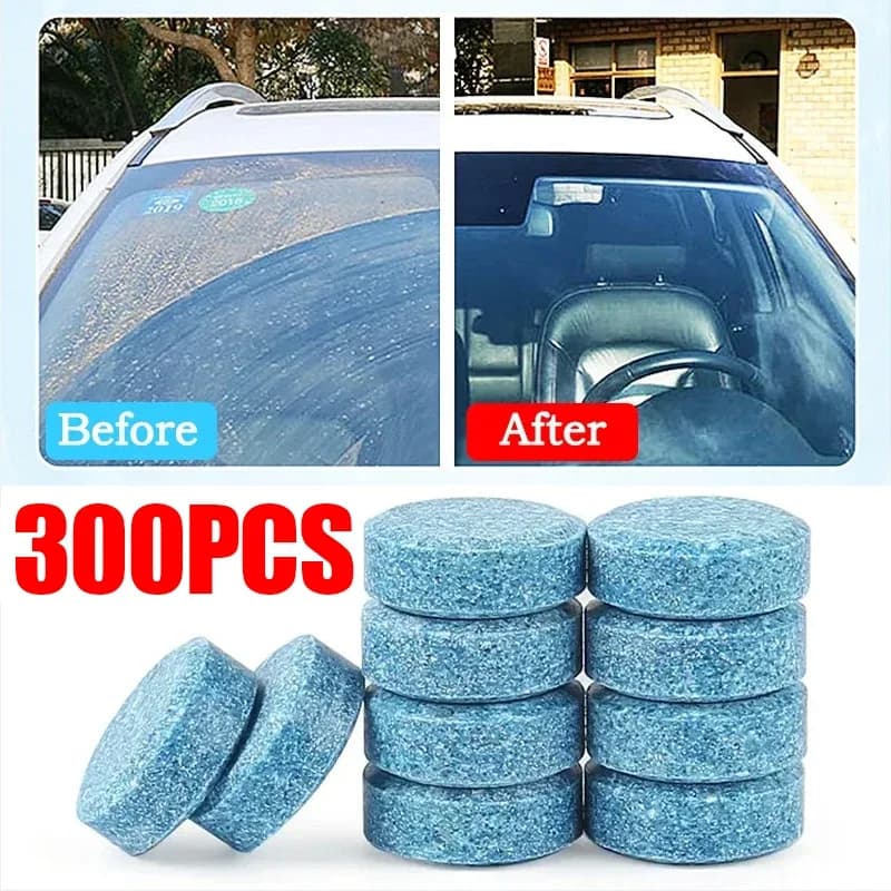 Tablettes effervescentes nettoyantes solides pour pare-brise de voiture, détergent concentré pour vitres de voiture