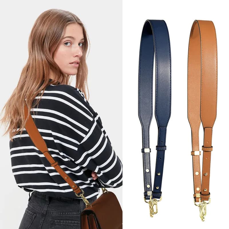 103-113 cm réglable en cuir véritable épaule sac à bandoulière sangle remplacement sac à main ceinture femmes sac à main bricolage sacs