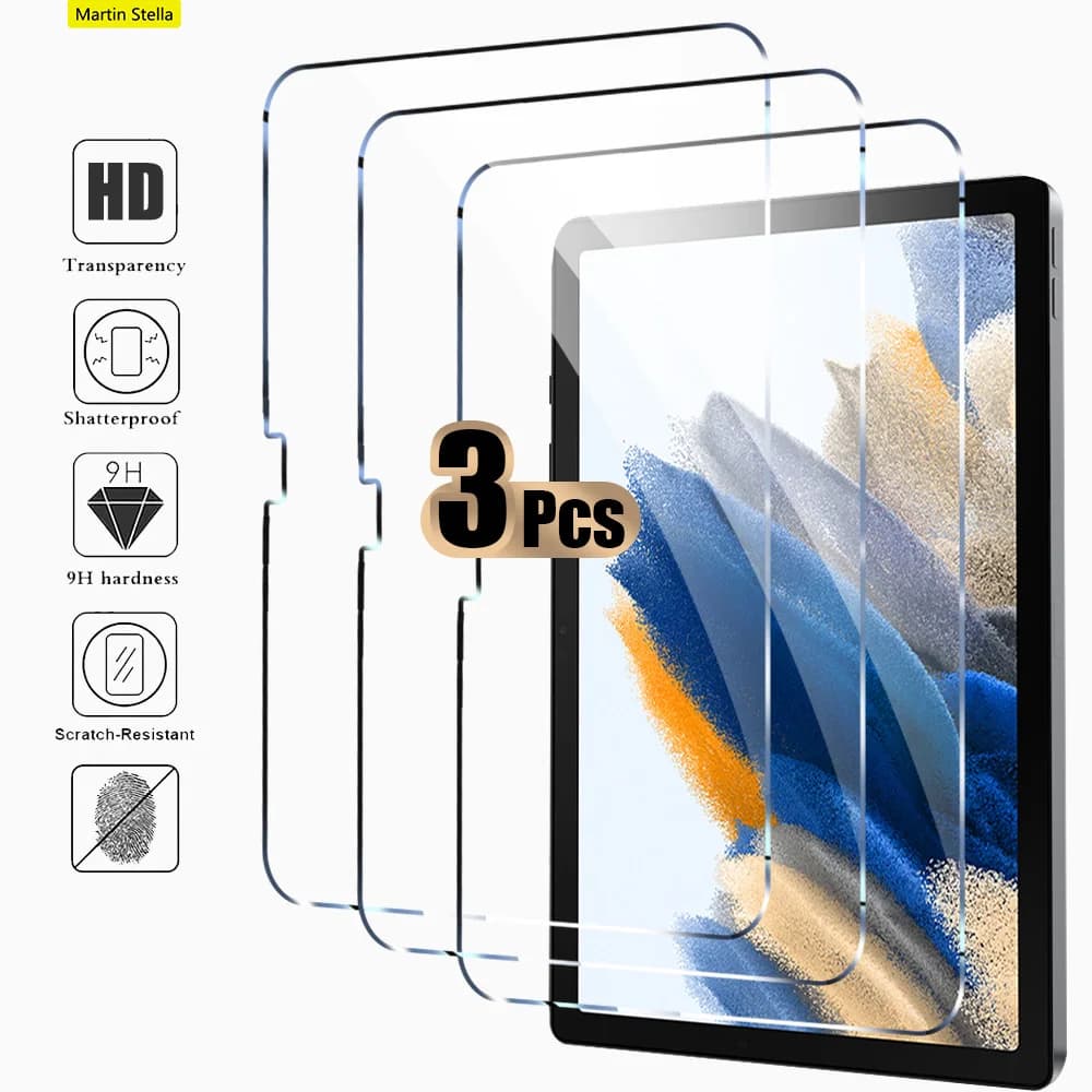 Protecteur d'écran en verre trempé 9H, pour Samsung Galaxy Tab S6 Lite S7 Fe S9 Plus S8 A8 A9 Plus S9 Fe Hd 9H, Film pour tablette