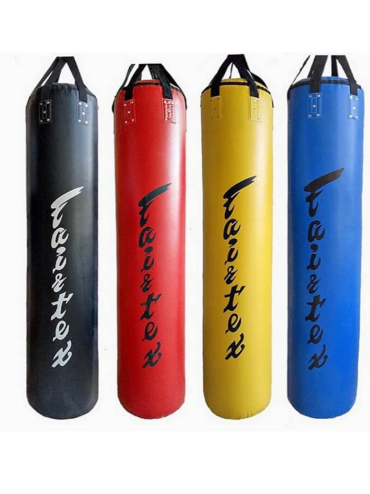 FAIRTEX 180 cm 48 kg sacs de boxe en cuir PU durables pour salle de sport Fitness Club Kickboxing sacs de sable de poinçonnage entraînement de