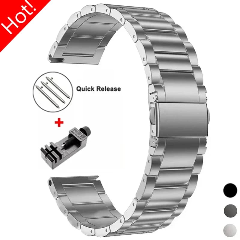 Bracelet en titane pour montre Samsung, bracelet en métal pour Huawei Watch GT4 3Pro, Active 2 Gear lt6, Classic 4, 20mm, 22mm, 18mm, 6, 5/4