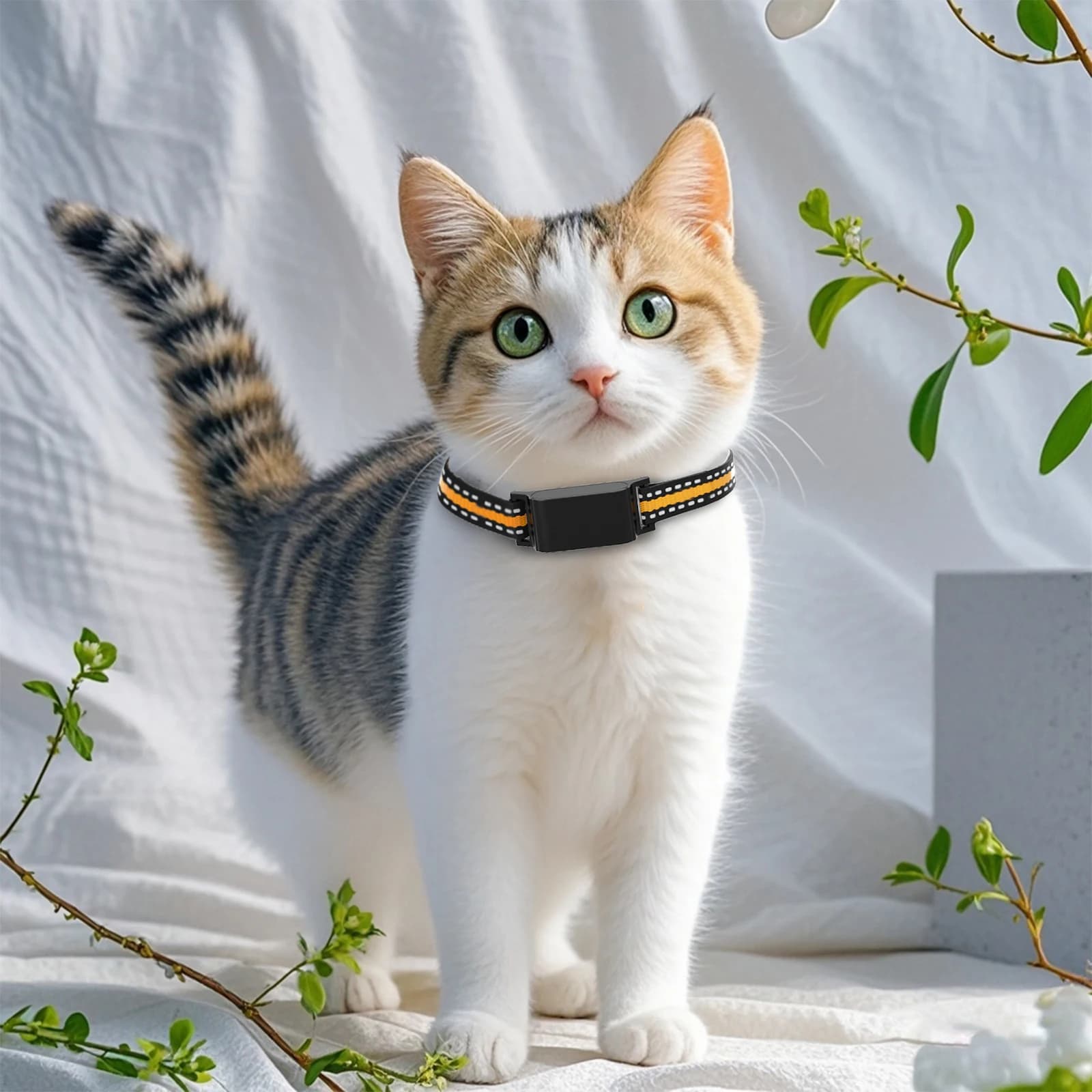 Collier de suivi GPS 4G mini étanche IP67 pour animaux, anti-perte, suivi en temps réel, localisateur pour chiens et chats, collier de cou tendance