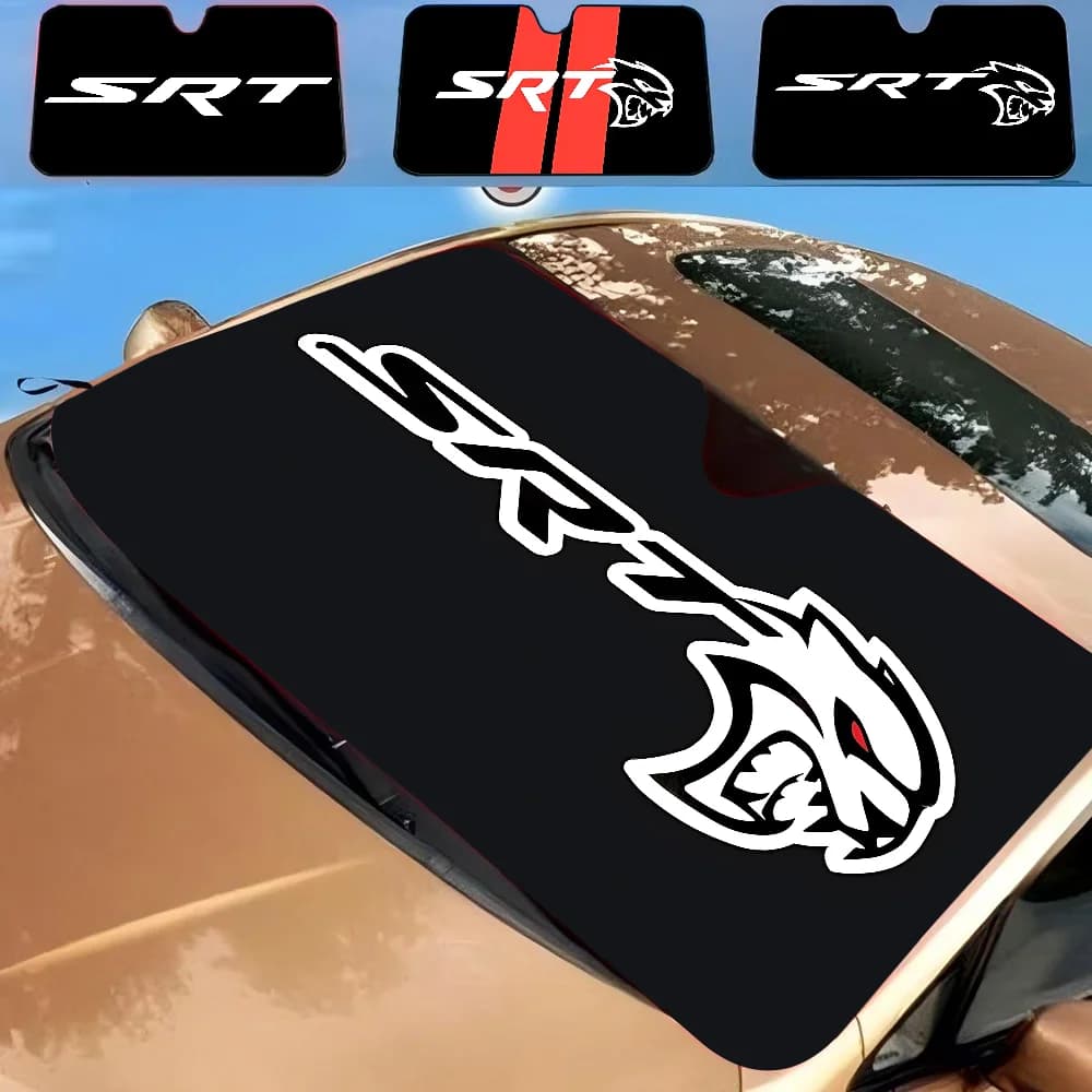 Pare-soleil pliable pour pare-brise avant, 70x130cm, feuilles de dessin animé, pare-soleil de voiture, protection solaire, S-SRT