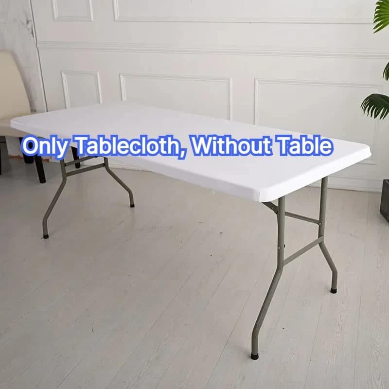 Juste de Table Rectangulaire artificiel astique Imperméable, Protection de Table de Mariage en PU, Nappe Lavable, Pique-Nique, Camping, Banquet, Gril