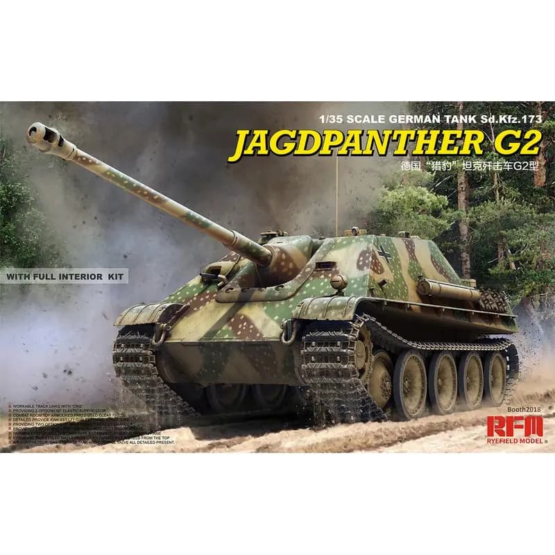 RYEFIELD MODEL RFM RM-5022 1/35 Sd.Kfz.173 Jagdpanther G2 - Kit de modèle réduit
