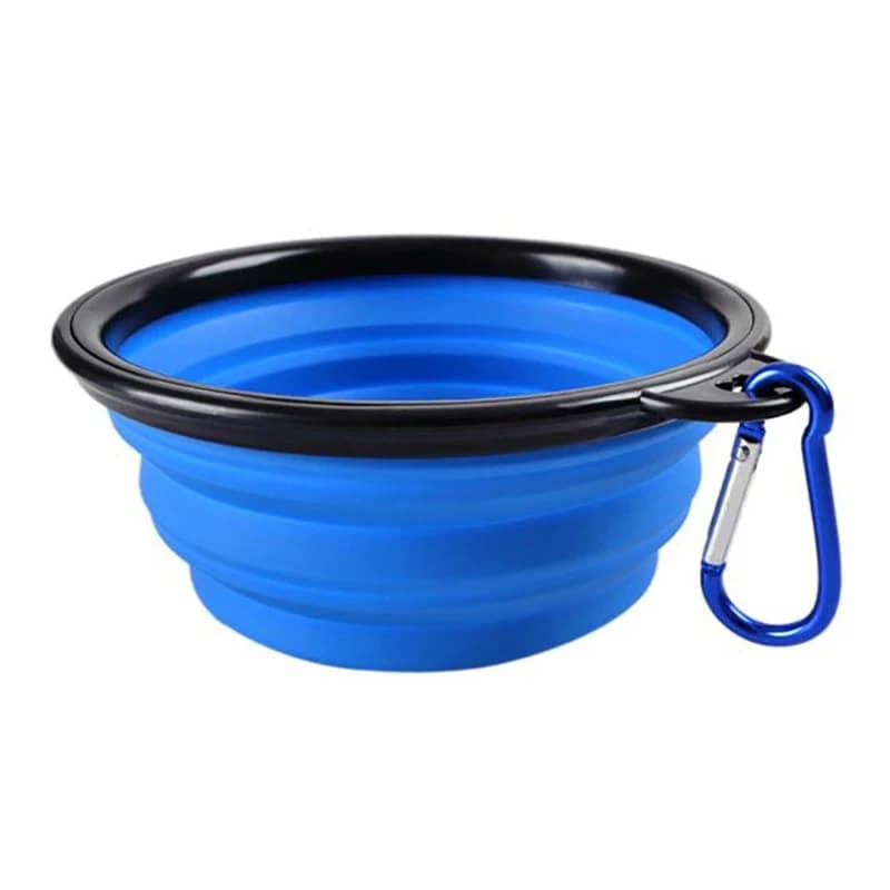 Bol à nourriture portable en TPR durable pour chats et chiens, bol à eau et à nourriture pliable en silicone pour animaux de compagnie, pour les