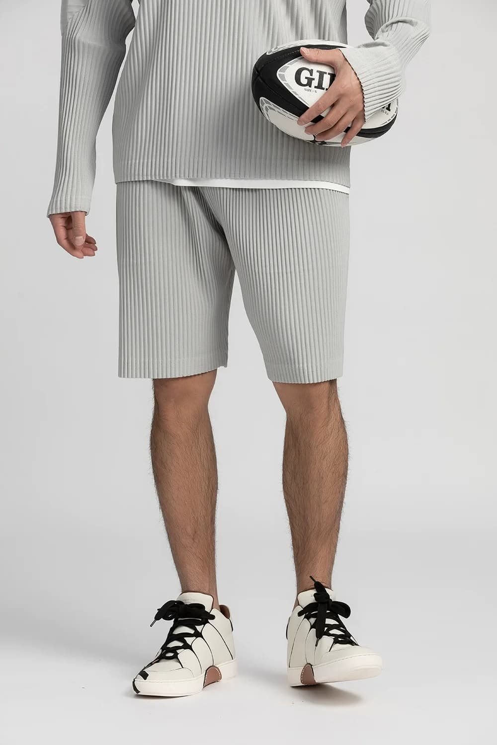 Ata Yake-Short Plissé pour Homme, Pantalon à Cinq Points, Baggy, Décontracté, dehors, Japonais