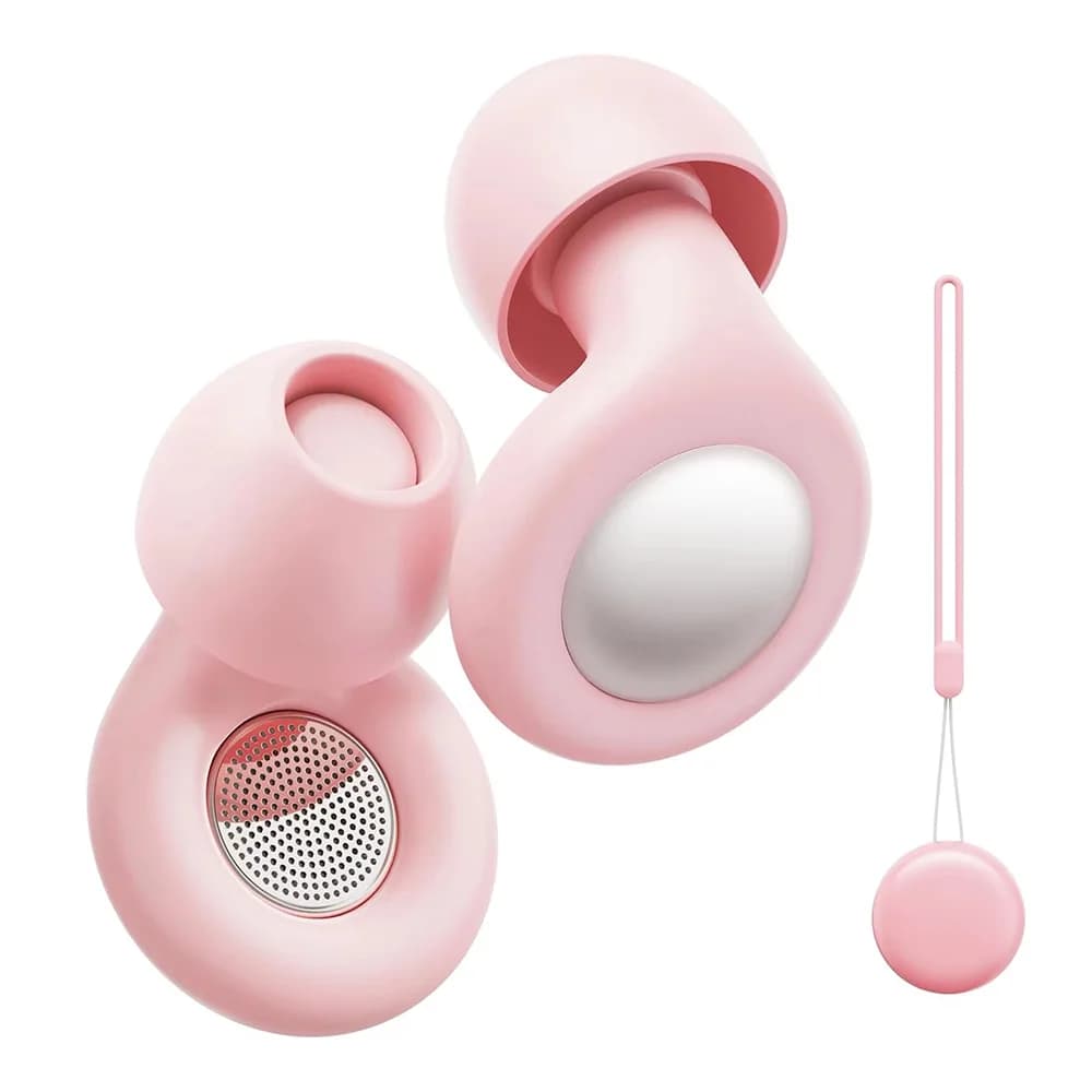 Bouchons d'oreilles anti-bruit 30 dB réutilisables en silicone pour dormir, avec 8 embouts interchangeables pour la réduction du bruit