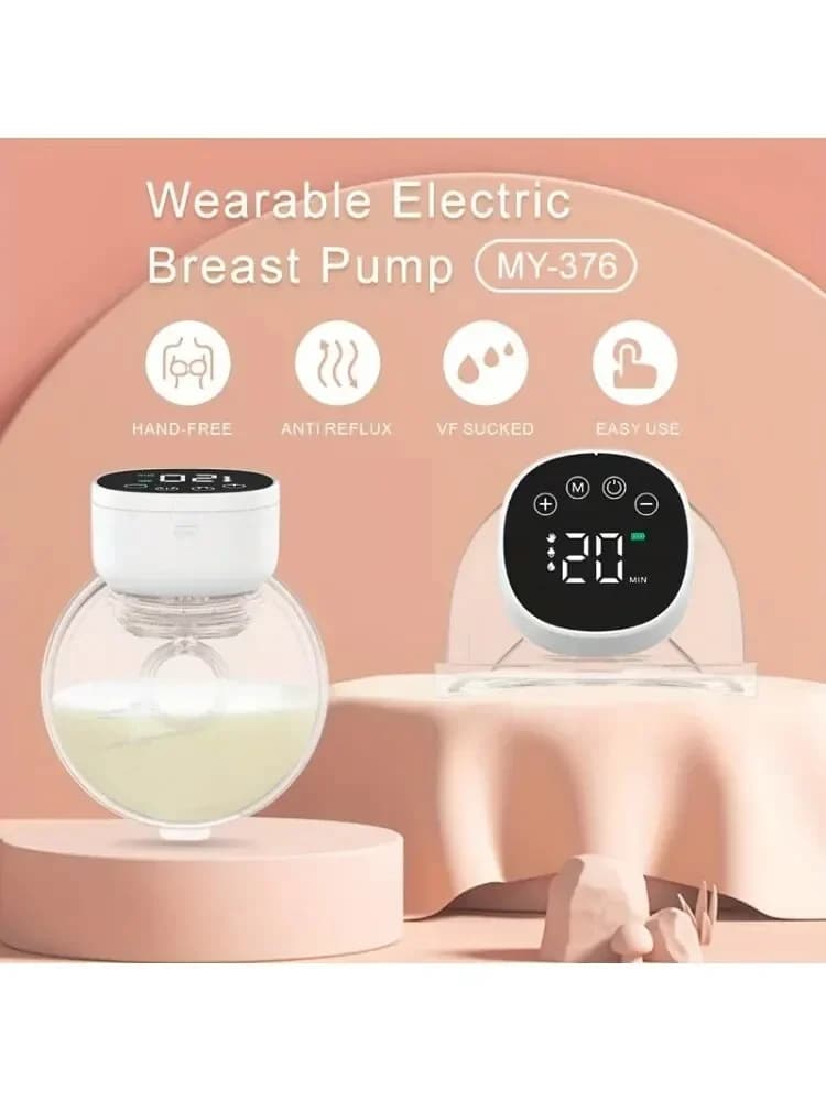Tire-lait électrique Portable et Rechargeable, collecteur de sein intégré en Silicone, sans fil, mains libres, pour femmes