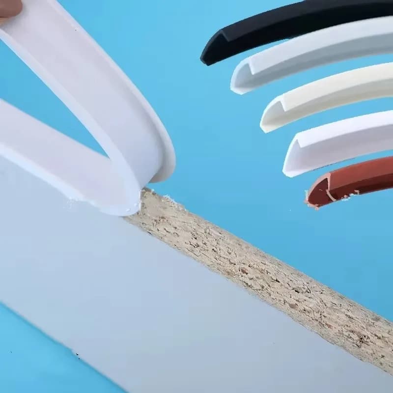 U bord placage bordure meubles souple PVC bordure bande 9MM 10MM 12MM 14MM 16MM 18MM 20MM 25MM blanc Beige gris noir marron