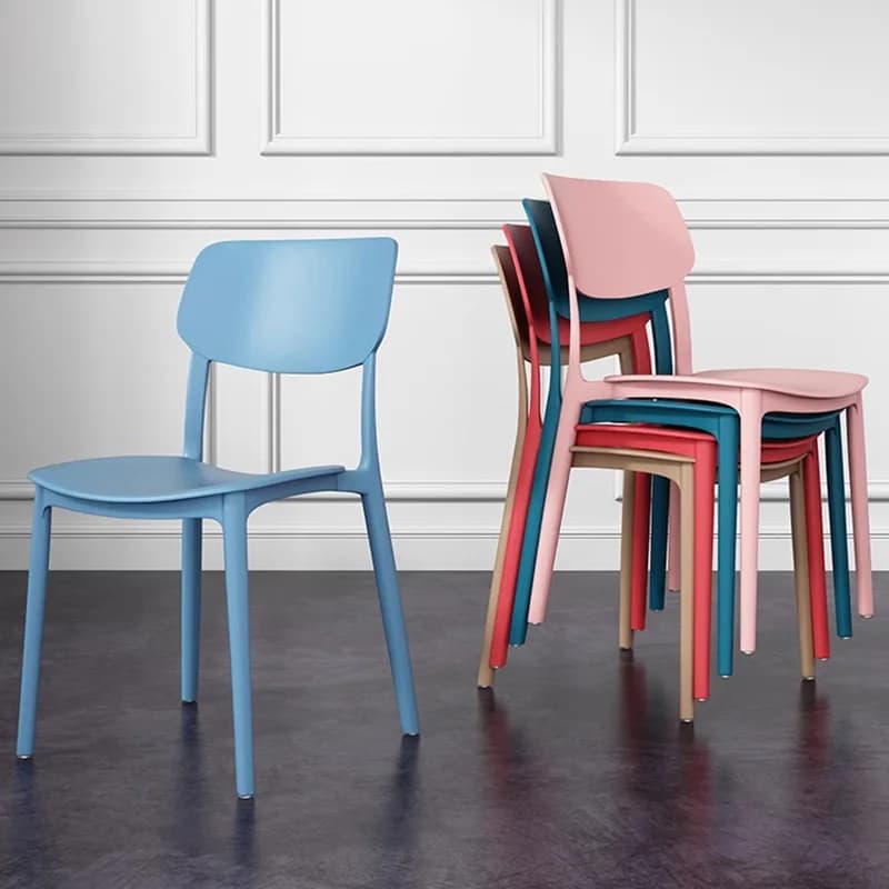 Chaises de salle à manger en plastique ultralégères, ensembles de meubles de jardin, style nordique, moderne et européen, ChimSillas Comedor