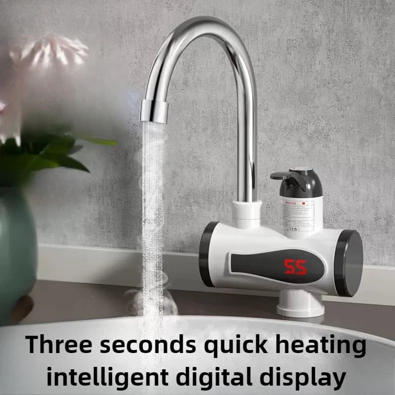 Robinet électrique chauffe-eau affichage de la température chauffe-eau instantané cuisine Machine de chauffage de l'eau sans réservoir