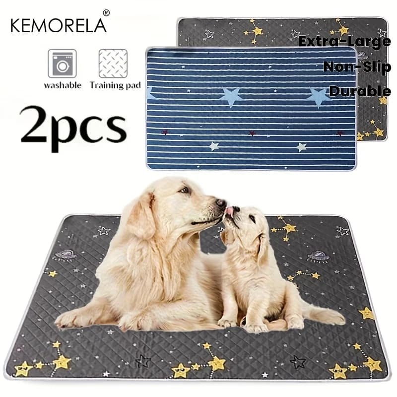 Tapis d'entraînement lavable pour chiens, 2 pièces, réutilisables, conçus spécifiquement pour l'entraînement des animaux de compagnie, adaptés