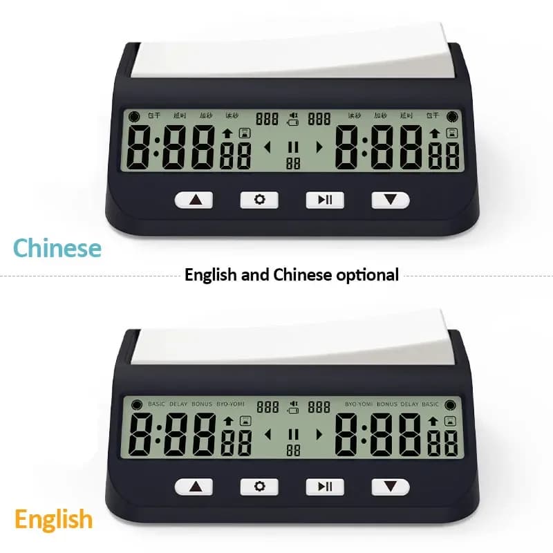 Horloge d'échecs professionnelle Portable polyvalente YS9901/YS902, minuterie d'échecs numérique, minuterie de jeu