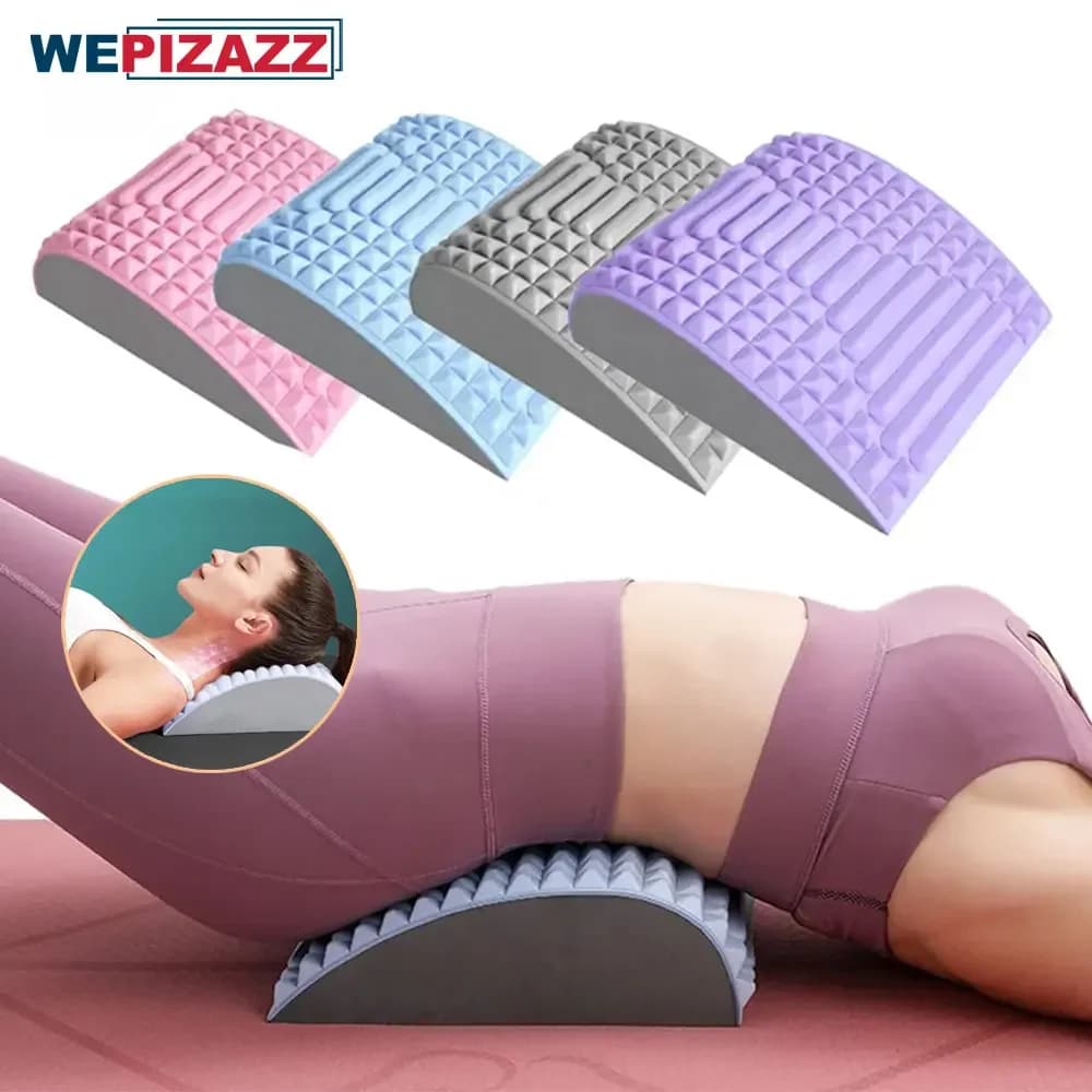 Oreiller civière pour le dos, Massage de la taille, soutien lombaire du cou, correcteur de Posture, sciatique, hernie discale, soulagement de la