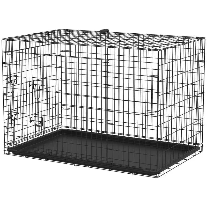 Dog transport cage XXL black transport box